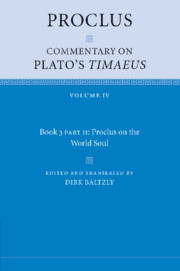 Proclus: Commentary on Plato's <I>Timaeus</I>